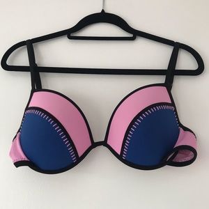 Victoria’s Secret Blue & Pink Bikini Top